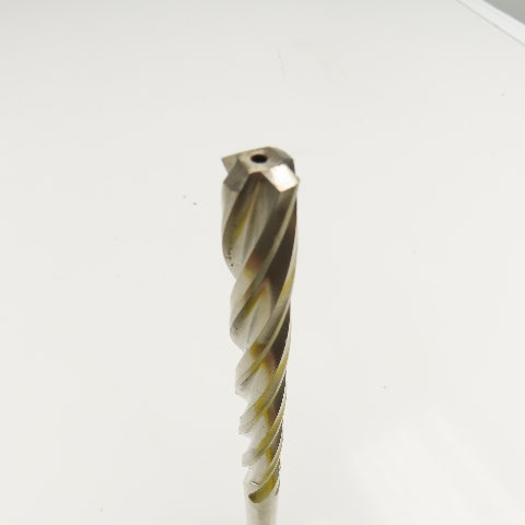 Precision Twist Drill 15/32" Straight Shank Core Drill 4 Flute Twist 7-1/2" OAL