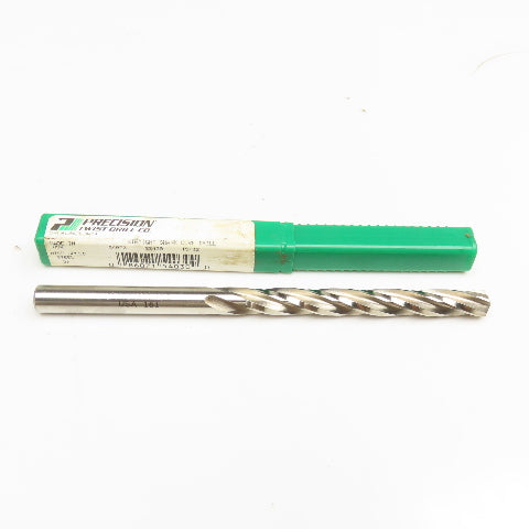 Precision Twist Drill 15/32" Straight Shank Core Drill 4 Flute Twist 7-1/2" OAL