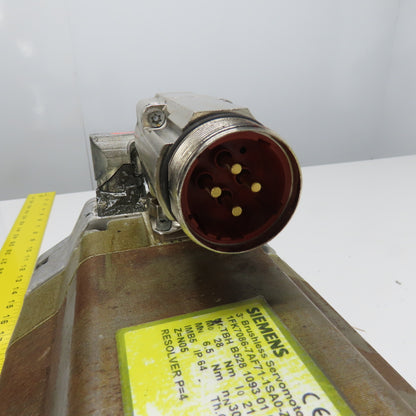 Siemens 1FK7086-7AF71-1SA0-Z 3Ph Brushless Servo Motor 28Nm 6000RPM 255V