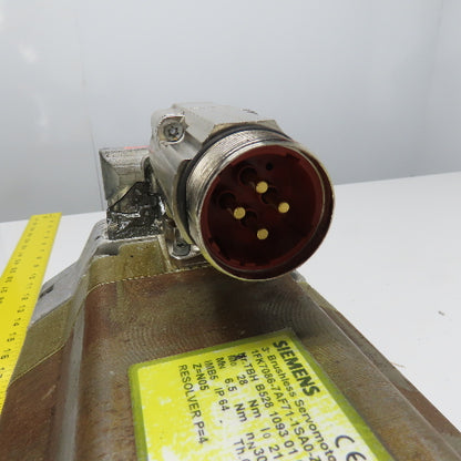 Siemens 1FK7086-7AF71-1SA0-Z 3Ph Brushless Servo Motor 28Nm 6000RPM 255V