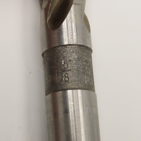 Precision Twist Drill 5/8" Straight Shank Core Drill 4 Flute Twist 8" OAL