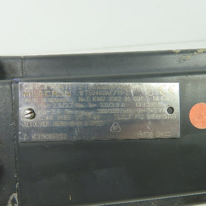 Siemens 1FT5046-0AF71-1-Z Cincinnati Milacron 3pH Servo Motor 3.4Nm 345vY