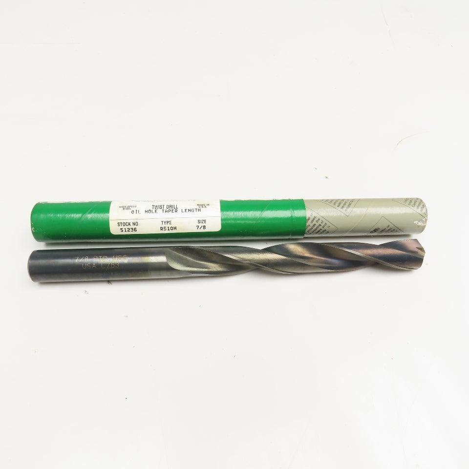 Precision Twist Drill 7/8" Coolant Thru 2 Flute Twist Drill 11" OAL