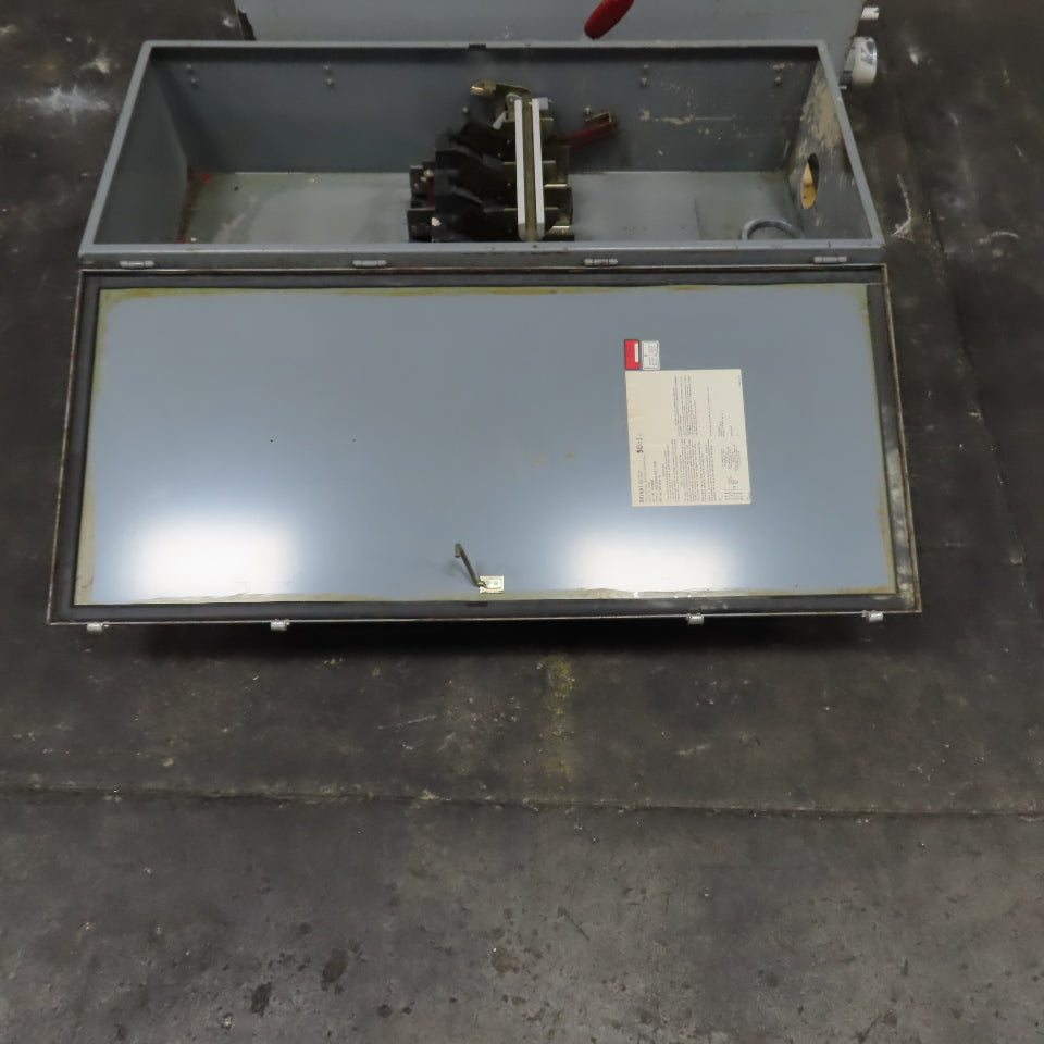 Westinghouse JHUN365 400A 600V Non-Fusible Safety Disconnect Switch Type 12 Enc.