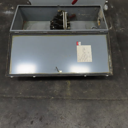 Westinghouse JHUN365 400A 600V Non-Fusible Safety Disconnect Switch Type 12 Enc.