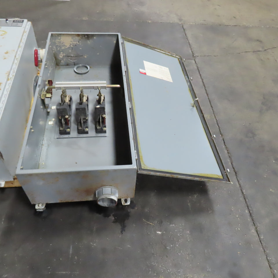 Westinghouse JHUN365 400A 600V Non-Fusible Safety Disconnect Switch Type 12 Enc.