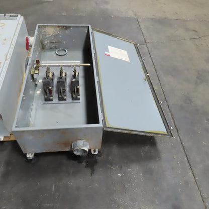 Westinghouse JHUN365 400A 600V Non-Fusible Safety Disconnect Switch Type 12 Enc.