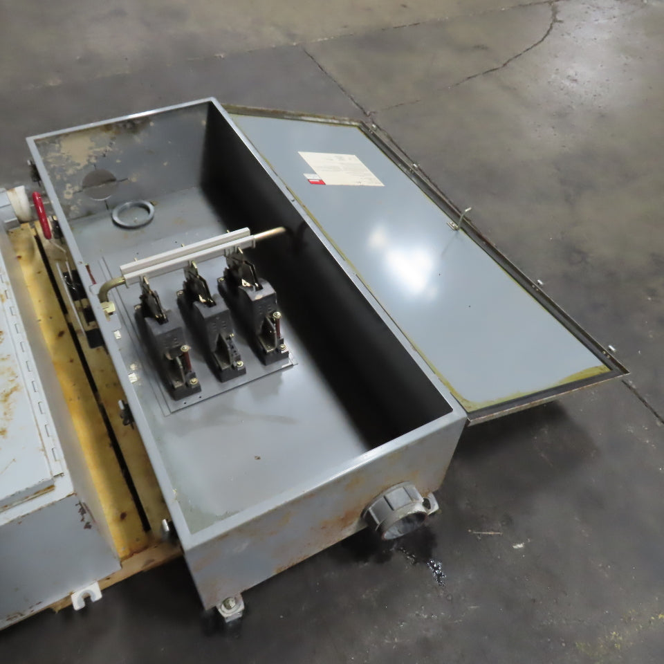 Westinghouse JHUN365 400A 600V Non-Fusible Safety Disconnect Switch Type 12 Enc.