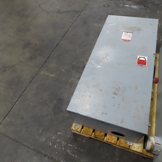 Westinghouse JHUN365 400A 600V Non-Fusible Safety Disconnect Switch Type 12 Enc.