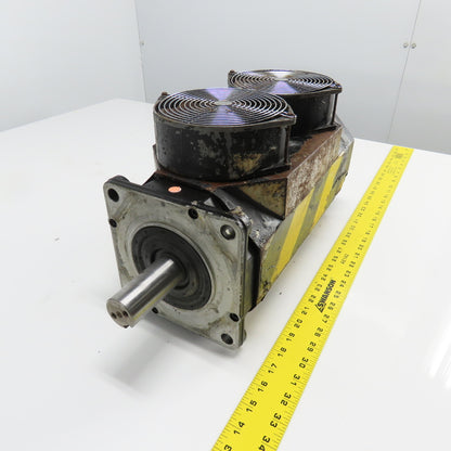GE Fanuc A06B-015-B075#7008 7.3KW AC Servo Motor 3Ph 184V W/ Fan Parts/Repair