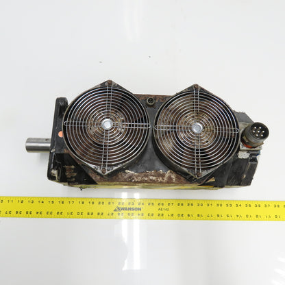 GE Fanuc A06B-015-B075#7008 7.3KW AC Servo Motor 3Ph 184V W/ Fan Parts/Repair