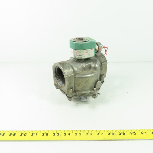 Asco 8215C083 2" Solenoid Gas Valve 25PSI 50/60Hz 120V Coil