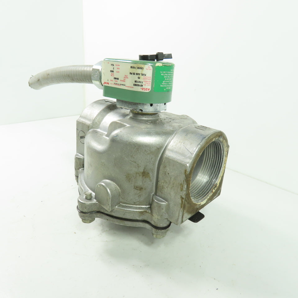 Asco 8215C083 2" Solenoid Gas Valve 25PSI 50/60Hz 120V Coil