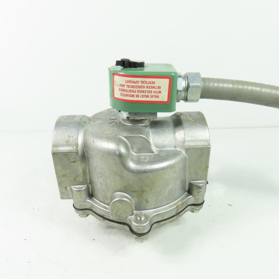 Asco 8215C083 2" Solenoid Gas Valve 25PSI 50/60Hz 120V Coil