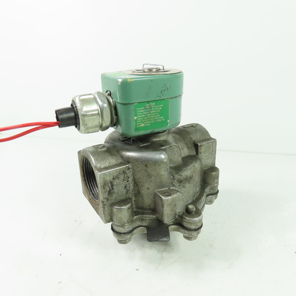 Asco 8215C073 1-1/2" Solenoid Gas Valve 25PSI 50/60Hz 120V Coil