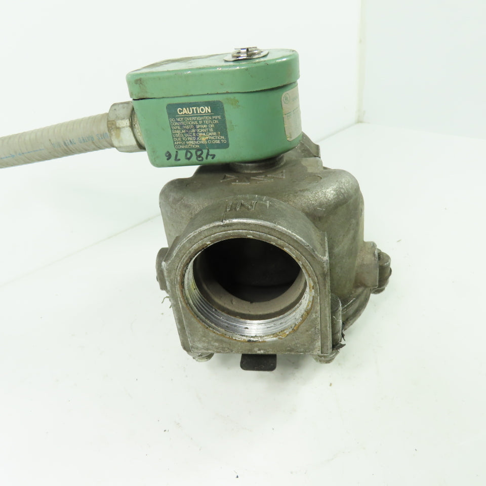 Asco 104R 2" Solenoid Gas Valve 110V Coil