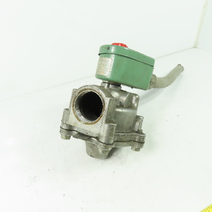 Asco 104R 1-1/4"" Solenoid Gas Valve 110V Coil