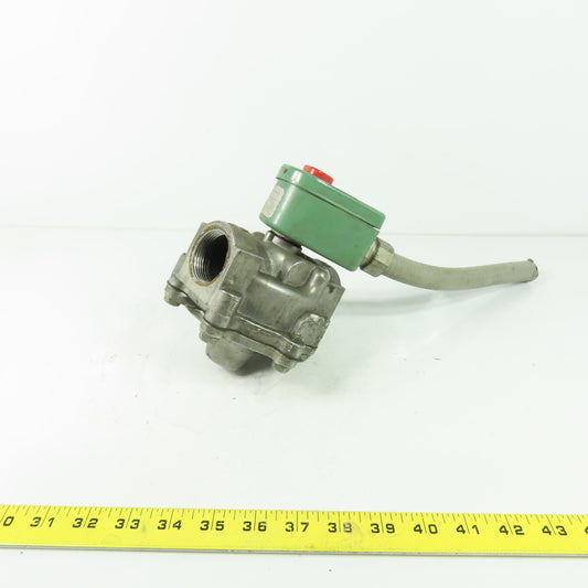 Asco 104R 1-1/4"" Solenoid Gas Valve 110V Coil