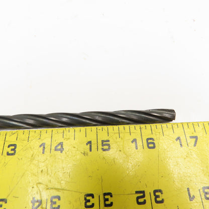 Precision Twist Drill 21/64" Straight Shank Core Drill 4 Flute Twist 8" OAL