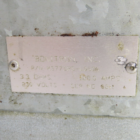 Bonitron M3775RS-L060A 33 OHMS Dynamic Braking Resistor 230VAC 120A