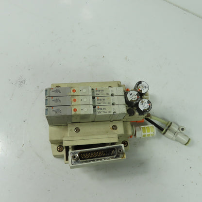SMC SV1100-5FU 3 Solenoid Valve Manifold Bank 0.7MPa 24VDC