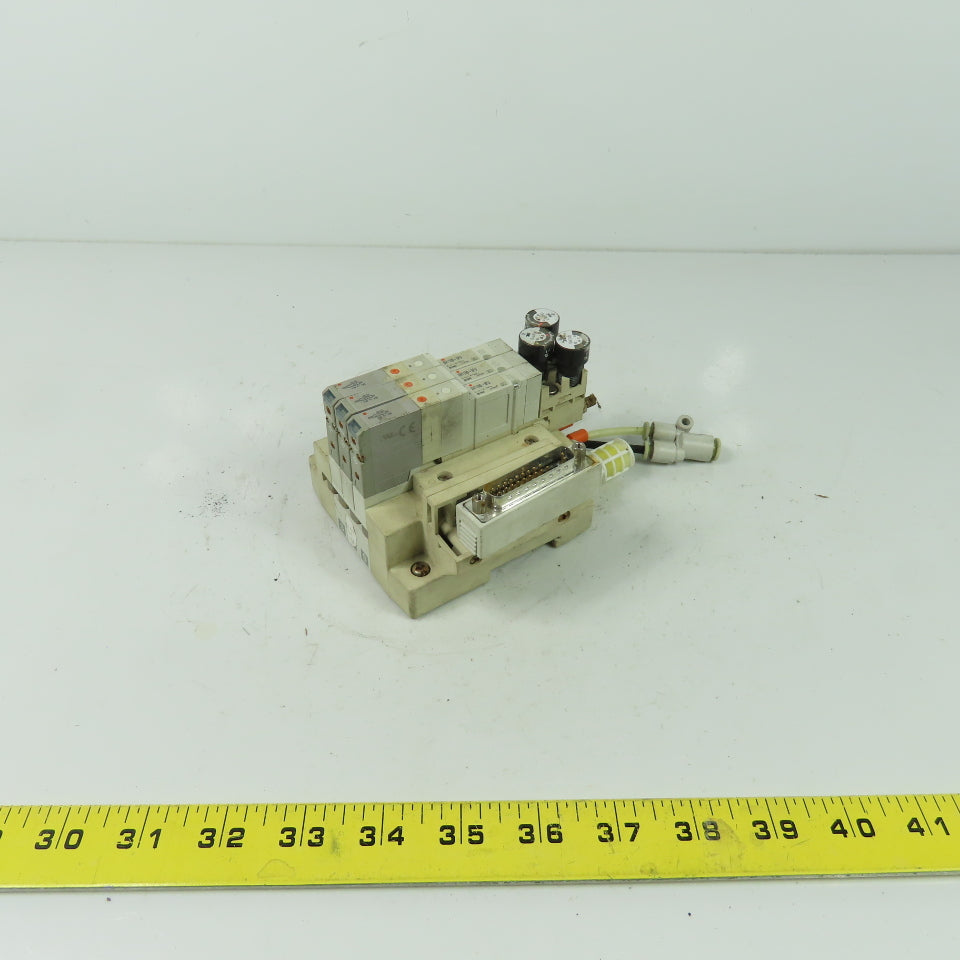SMC SV1100-5FU 3 Solenoid Valve Manifold Bank 0.7MPa 24VDC