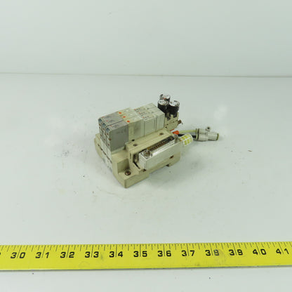 SMC SV1100-5FU 3 Solenoid Valve Manifold Bank 0.7MPa 24VDC