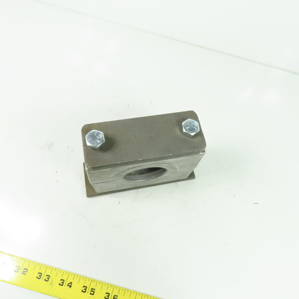 Adjustable 1.9" Ribbed Bore Vibration Steel Pipe Clamp