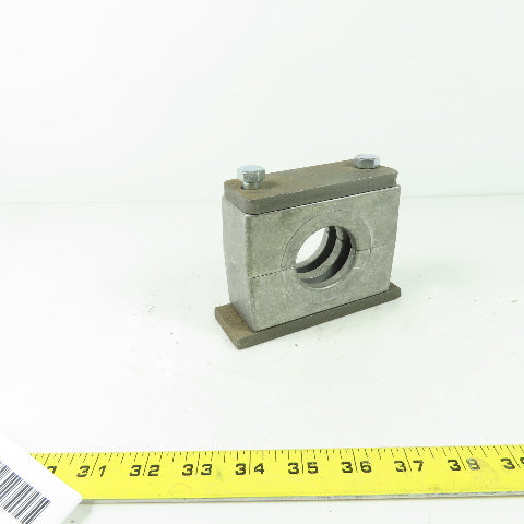 Adjustable 1.9" Ribbed Bore Vibration Steel Pipe Clamp