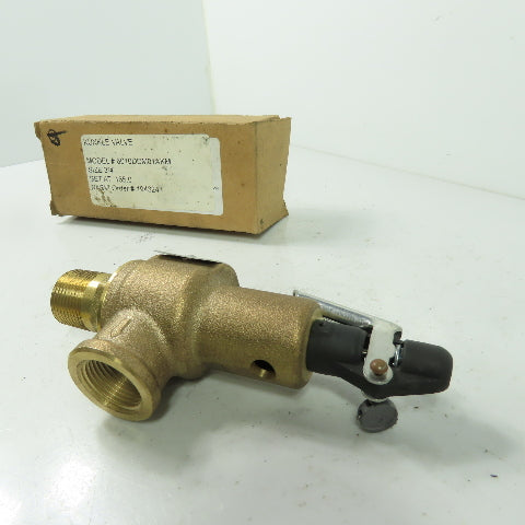 Kunkle 6010DDM01AKM Safety Relief Valve 3/4" 165PSI