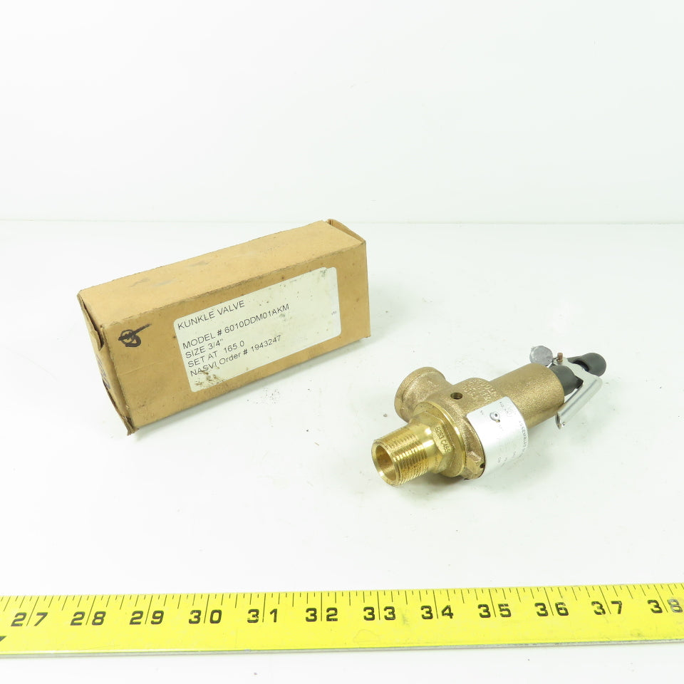 Kunkle 6010DDM01AKM Safety Relief Valve 3/4" 165PSI