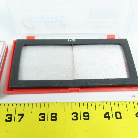 Comfort 932-145-200 Magnifier Glass Plate Lens 2"x 4-1/4" Focal Power:2.00 Lot/2