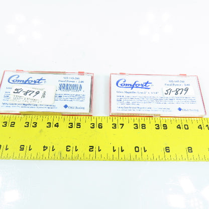 Comfort 932-145-200 Magnifier Glass Plate Lens 2"x 4-1/4" Focal Power:2.00 Lot/2