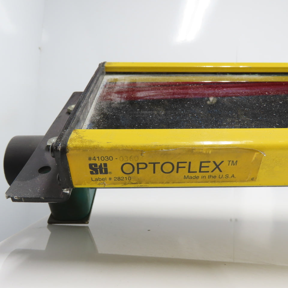 STI 41030-0360 Optoflex Light Curtain Mirror 28210 W/ Mounting Base