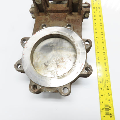 Fabri-Valve C37S304 Size 6" Air Cylinder Actuated Knife Gate Valve 150CWP