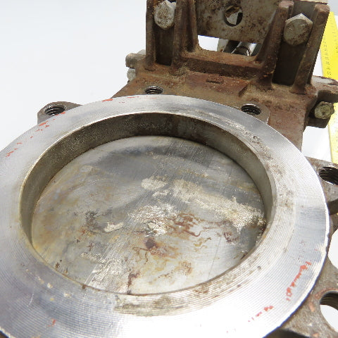 Fabri-Valve C37S304 Size 6" Air Cylinder Actuated Knife Gate Valve 150CWP