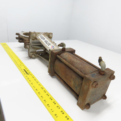 Fabri-Valve C37S304 Size 6" Air Cylinder Actuated Knife Gate Valve 150CWP