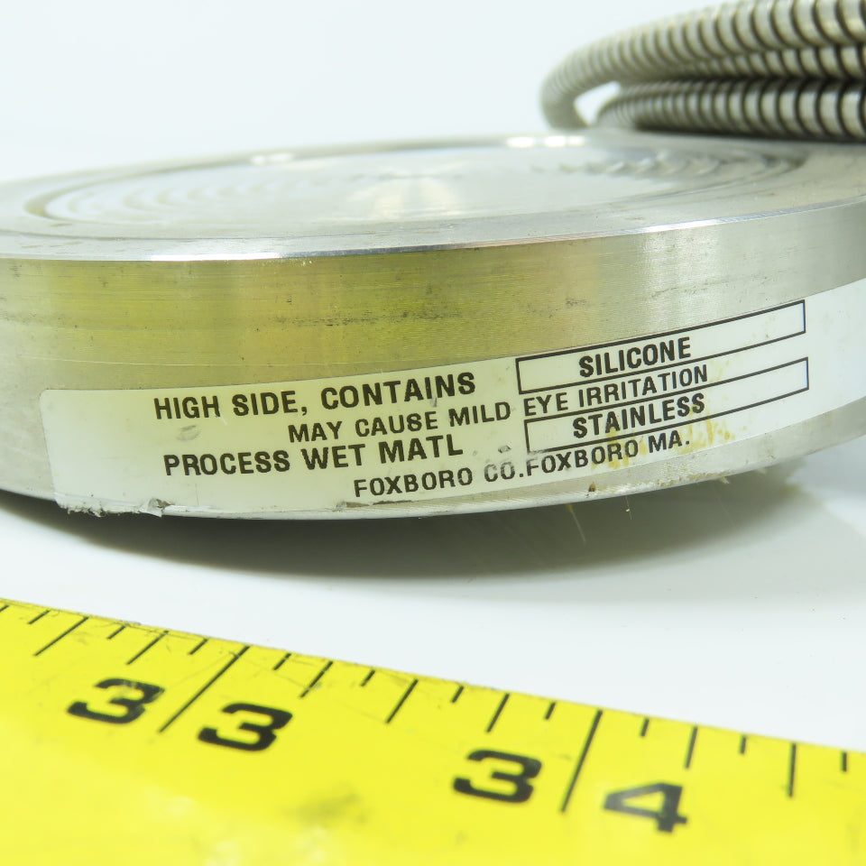 Foxboro A10109A.S6 D90206X Diaphragm Pressure Transmitter Stainless 5" ODx0.9" H
