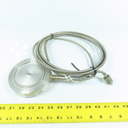 Foxboro A10109A.S6 D90206X Diaphragm Pressure Transmitter Stainless 5" ODx0.9" H