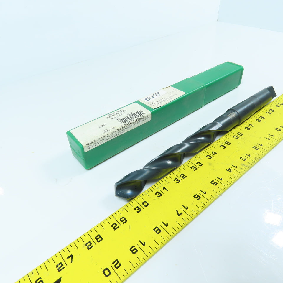 PTD 020054 27/32" HSS Drill Bit Black Oxide 2-Flute 118° Angle 3MT Shank