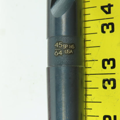 Titan CD55045 45/64" 2-Flute HSS Black Oxide Drill Bit 118° 9-3/4" OAL 2MT Shank