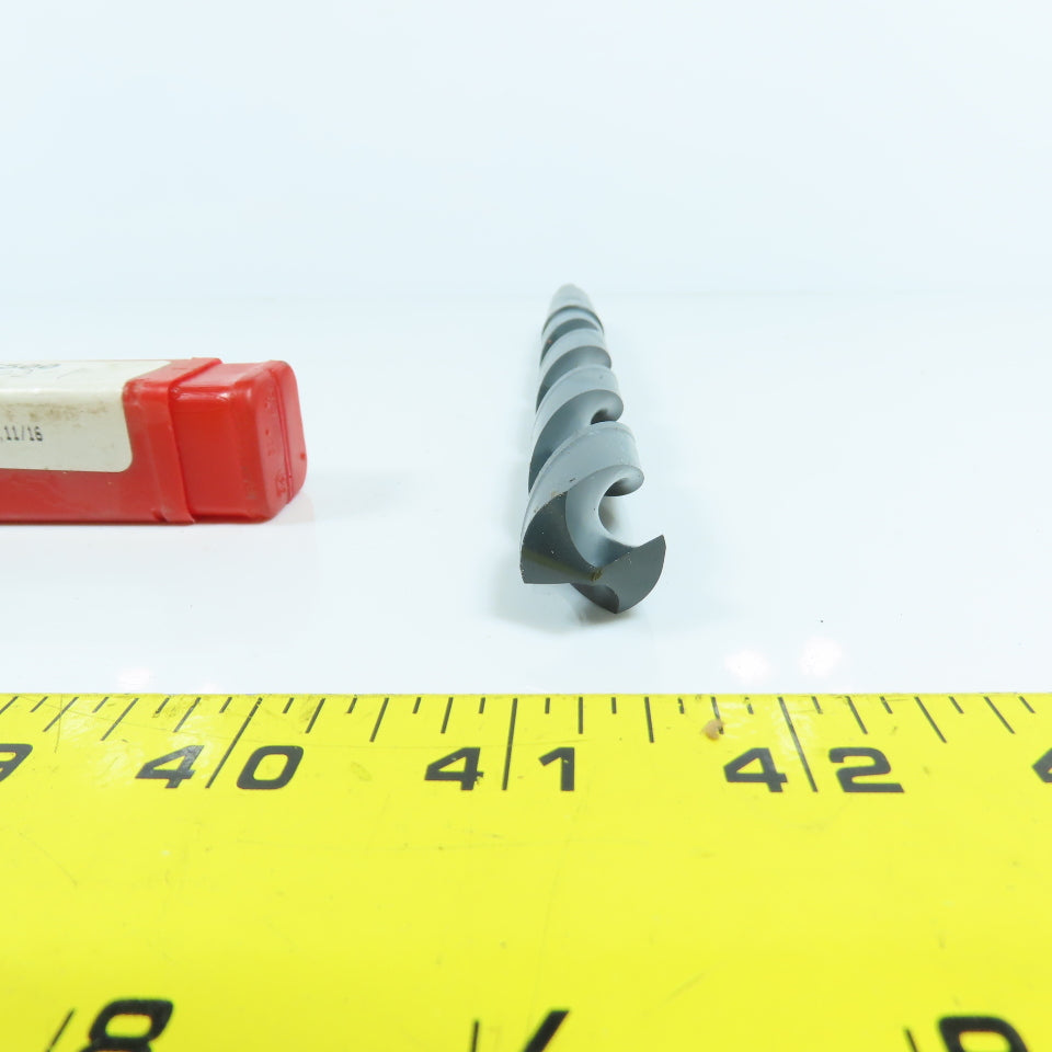 Titan CD55044 11/16" 2-Flute HSS Black Oxide Drill Bit 118° 9-1/4" OAL 2MT Shank