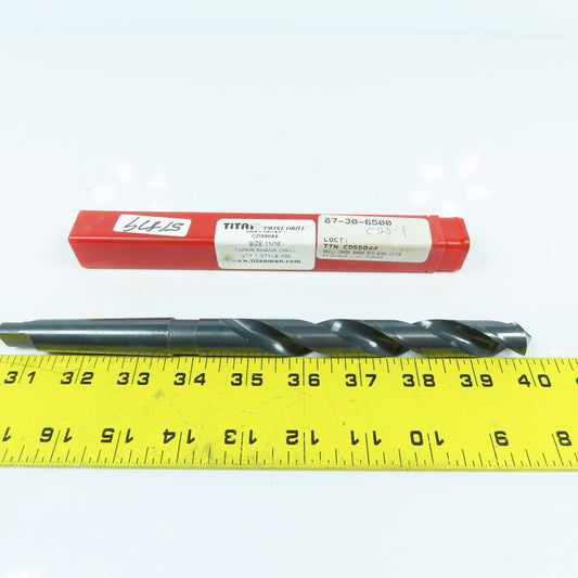 Titan CD55044 11/16" 2-Flute HSS Black Oxide Drill Bit 118° 9-1/4" OAL 2MT Shank