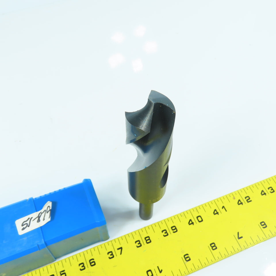 Union Butterfield 1-3/16" HSS Black Oxide Drill Bit 118° 2-Flute 1/2" Shank
