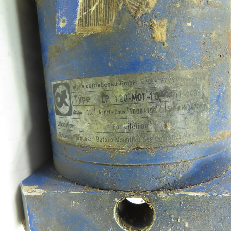 Alpha LP 120-M01-10-111 Gear Reducer Gearbox 10:1 Ratio 32mm OD Shaft