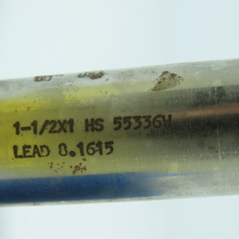 Union 5110330 1-1/2" x 1" x 1-5/8 2 Flute Spiral End Mill 1" Weldon HSS 4.5" OAL