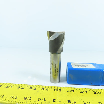 Union 5110330 1-1/2" x 1" x 1-5/8 2 Flute Spiral End Mill 1" Weldon HSS 4.5" OAL