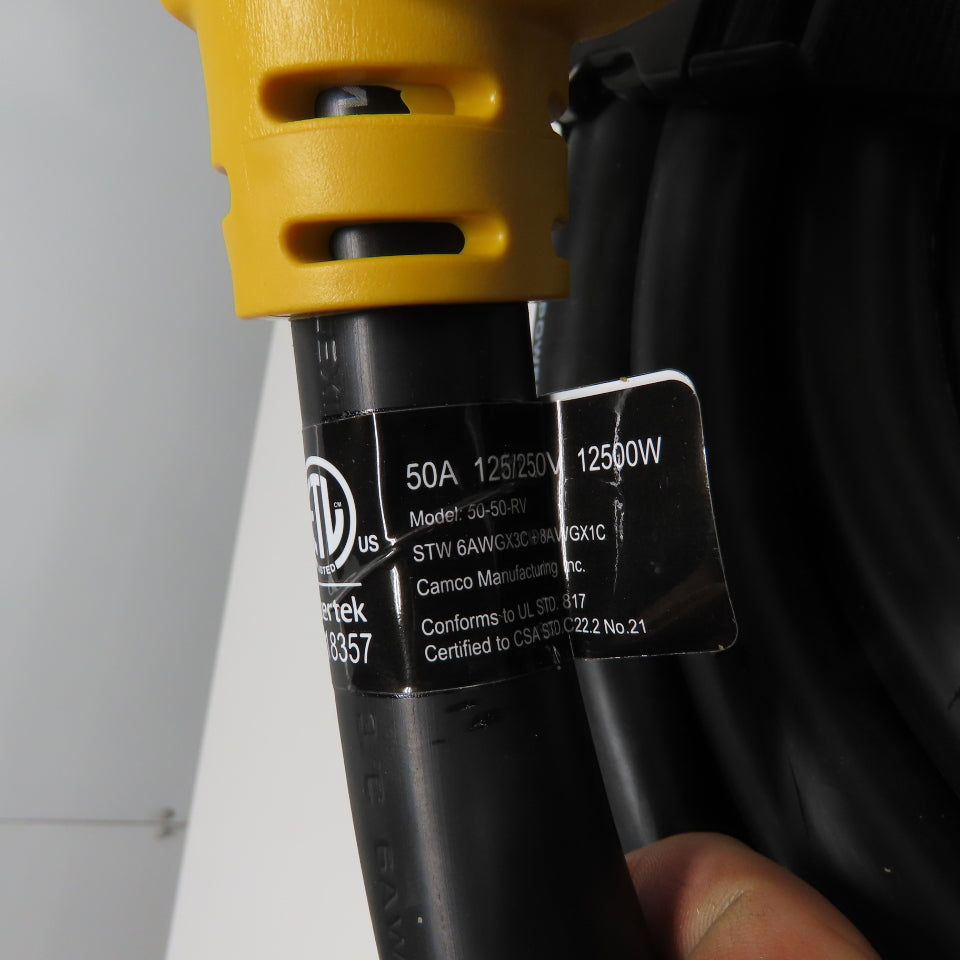 Power Grip 50-50-RV 30' Power Extension Cord 50A NEW