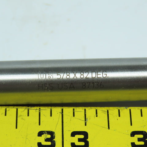 Union Butterfield 4710594 8/5" x 82° HSS 4-Flute Countersink 1/2" Shank 4" OAL