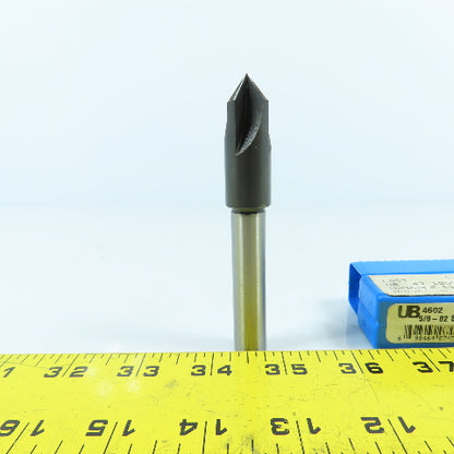 Union Butterfield 4710594 8/5" x 82° HSS 4-Flute Countersink 1/2" Shank 4" OAL